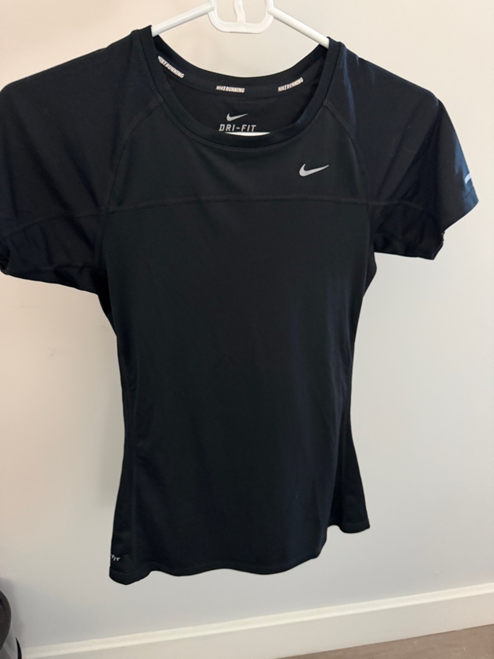 Nike Black Dri-FIT Short Sleeve Women's Top